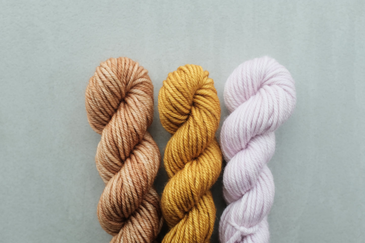 RWS Merino Wool 20g 3かせセット - Lilac, Rose Gold...