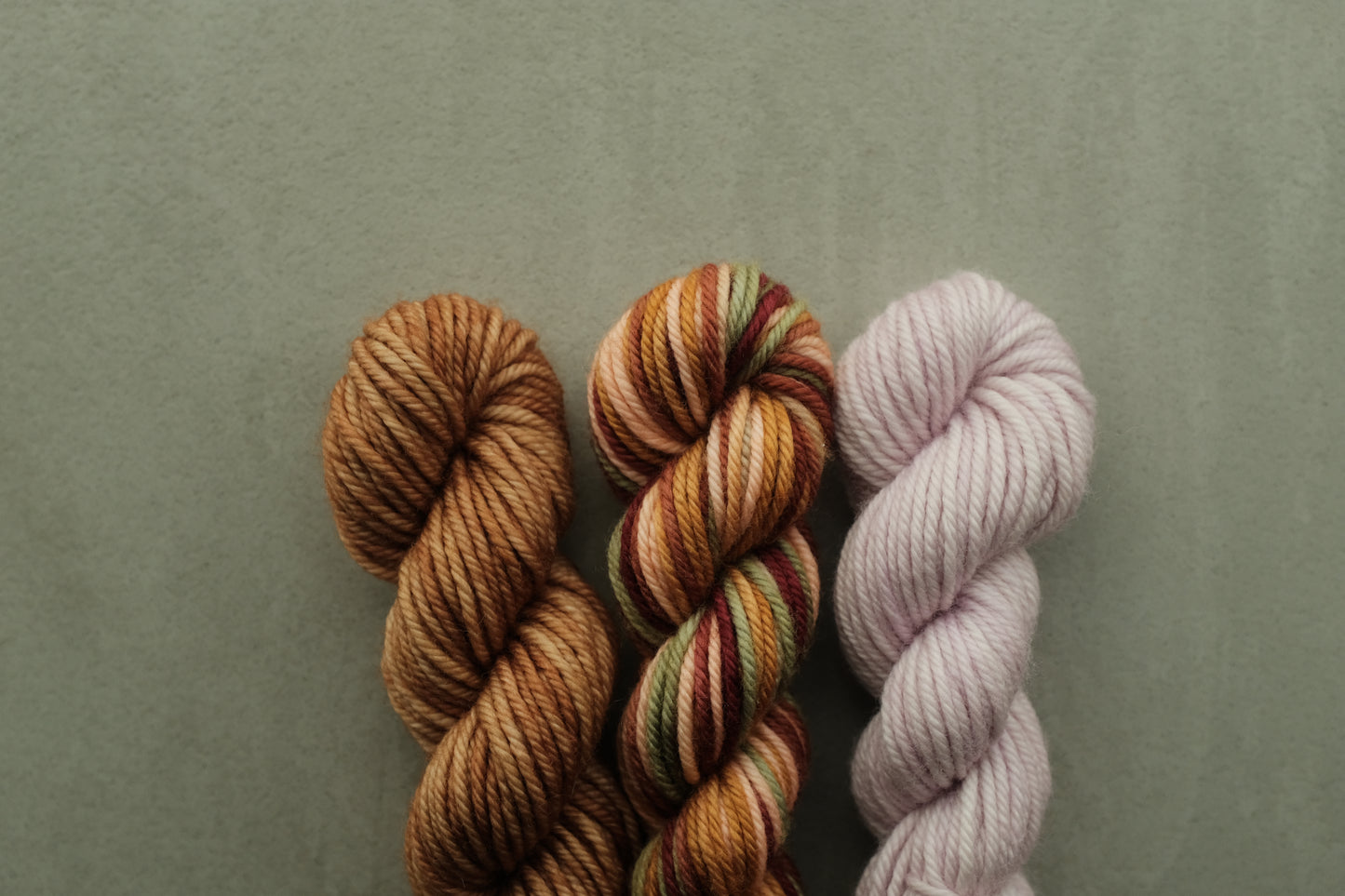 RWS Merino Wool 20g 3かせセット - Lilac, Rose Gold...