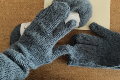 糸セット long trigger gloves by tiny C knit