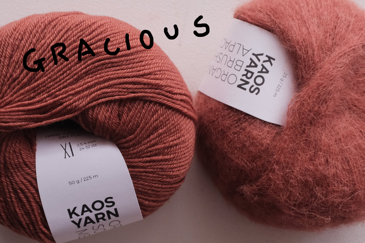 糸セット long trigger gloves by tiny C knit