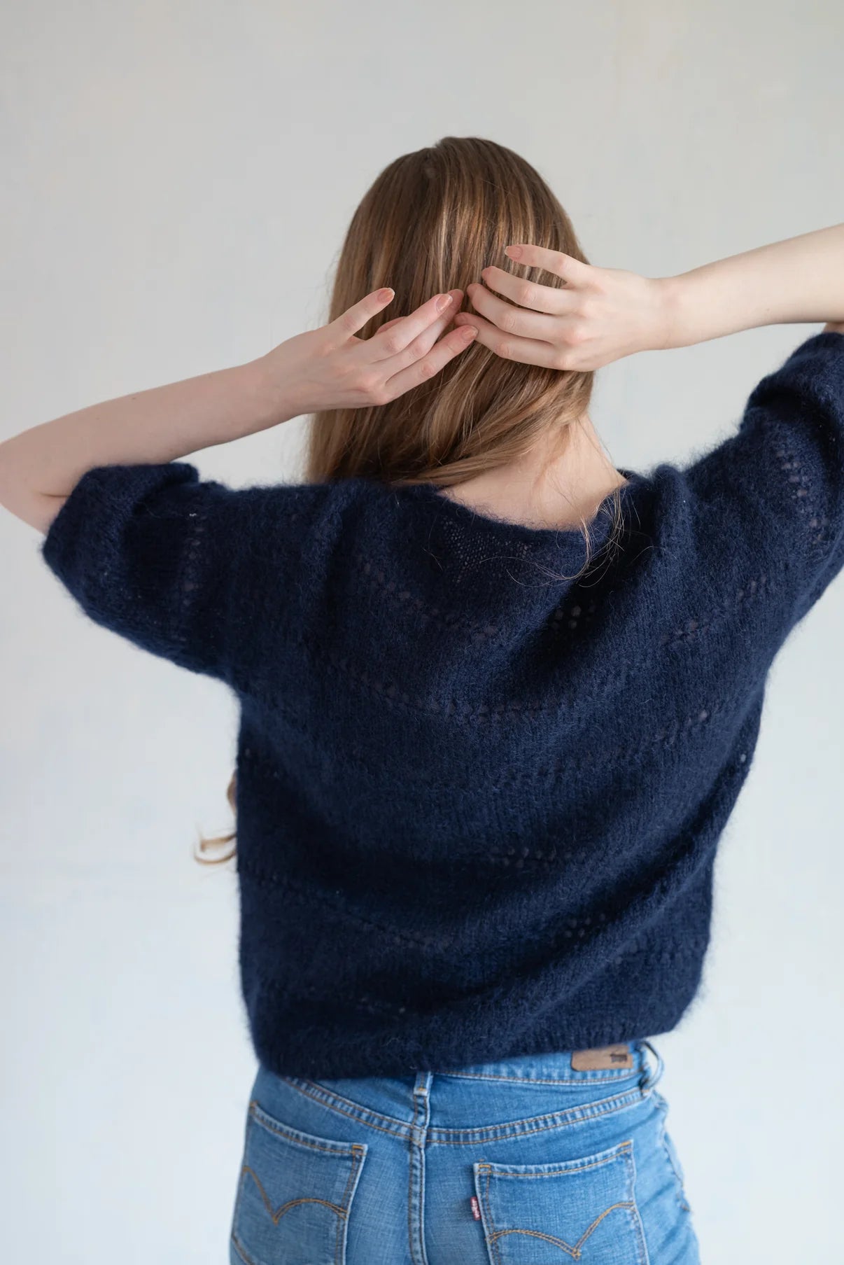 Pearl Mohair で編む INÈS BLOUSE キット