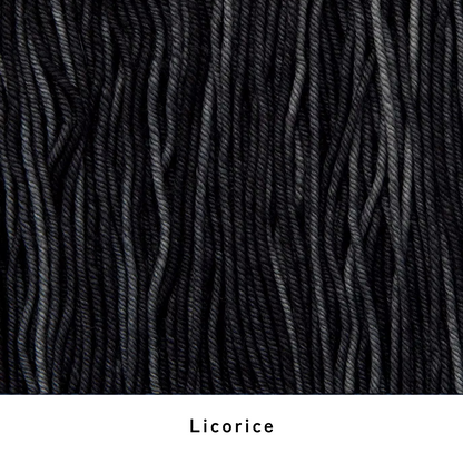 Sunny Poncho 糸セット - Licorice x Lake
