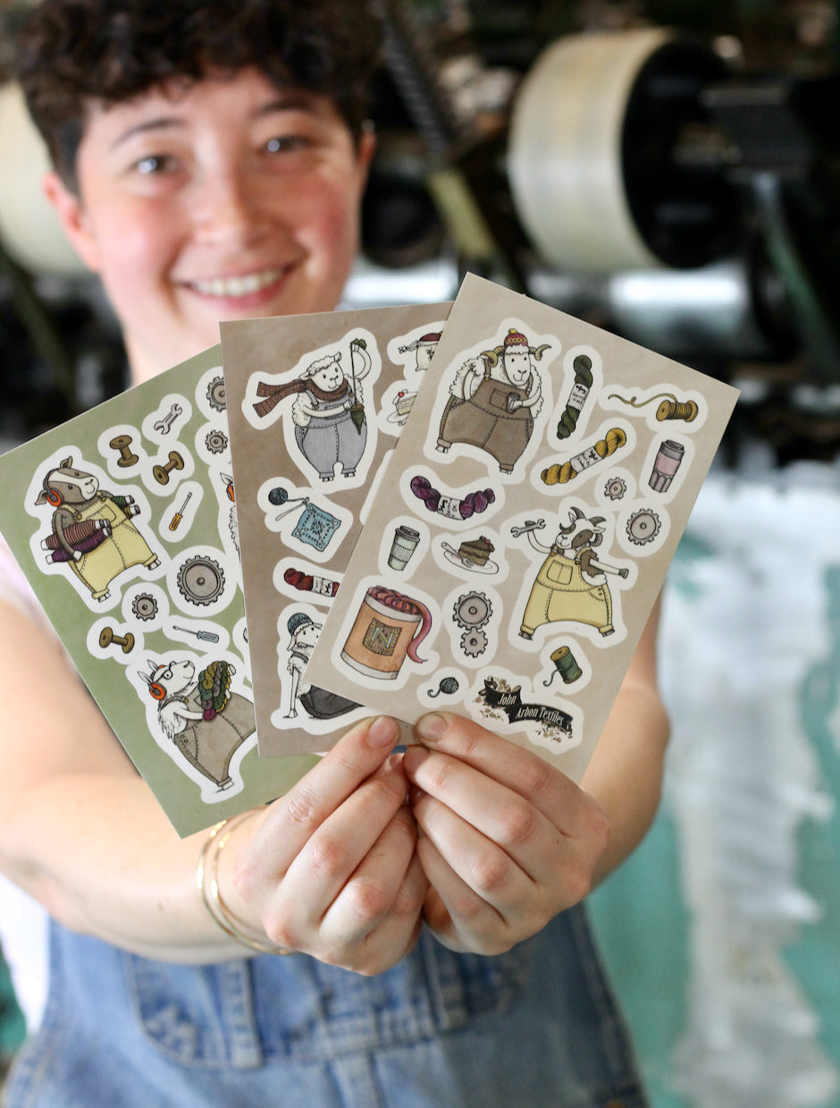 Sheepy Stickers by Katie Green