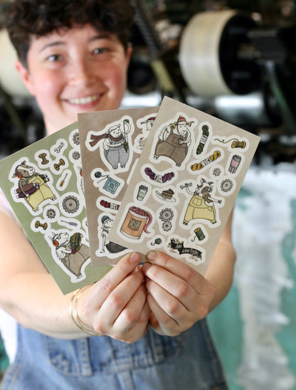 Sheepy Stickers by Katie Green