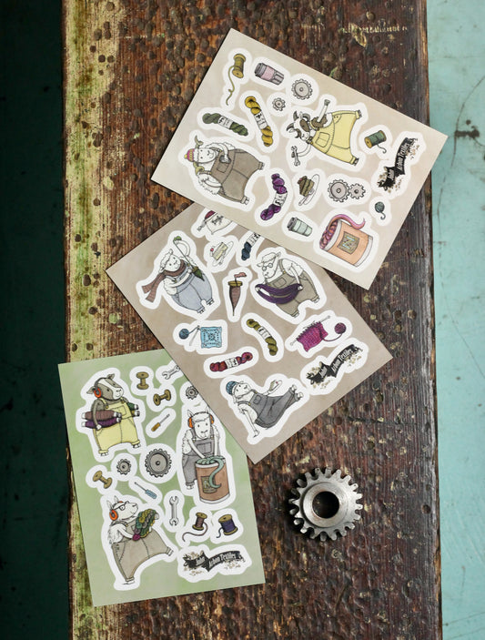 Sheepy Stickers by Katie Green